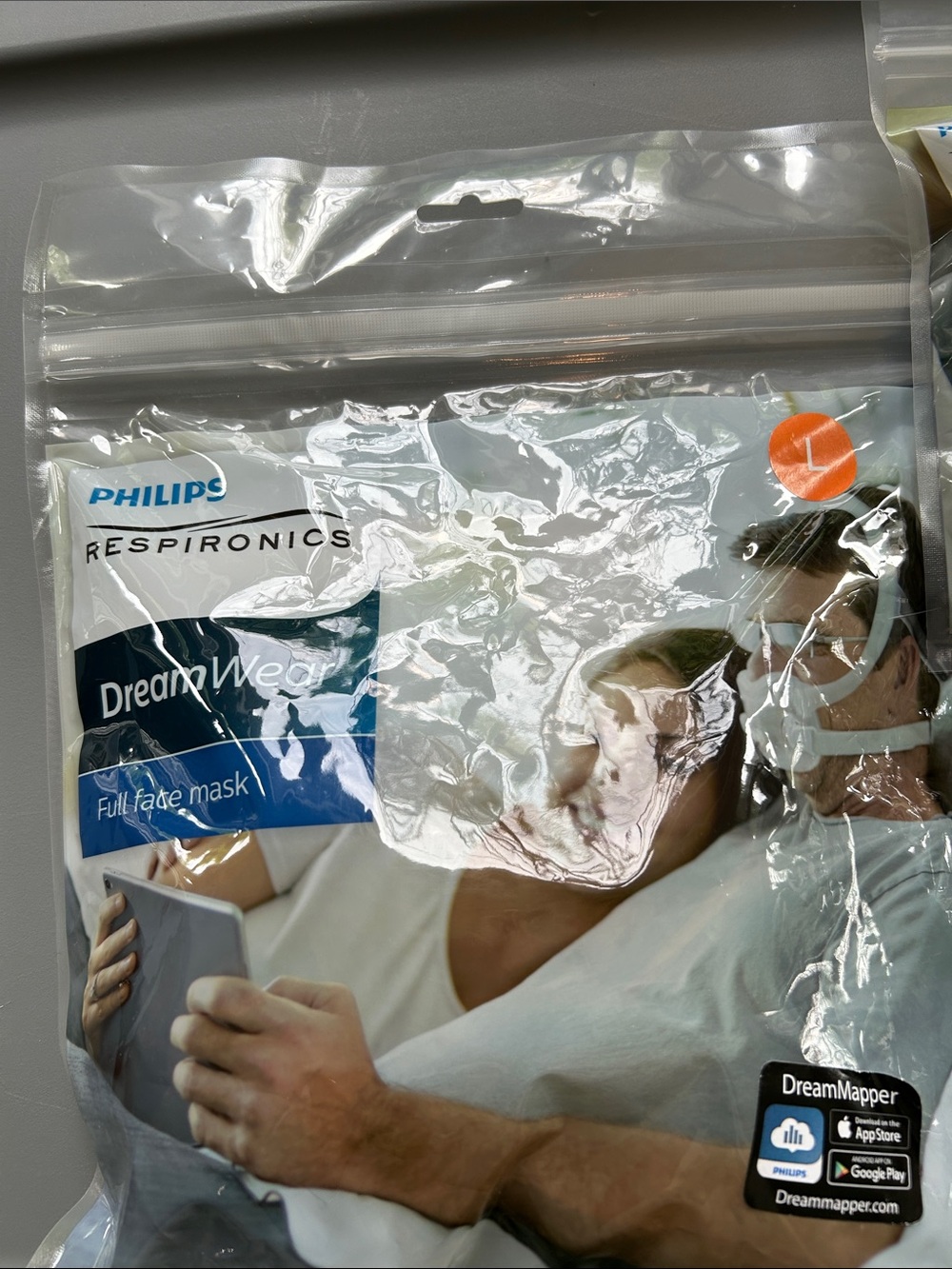 Philips Respironics CPAP Dreamwear Headgear w/5 full cushion masks. Size L - Picture 2 of 7